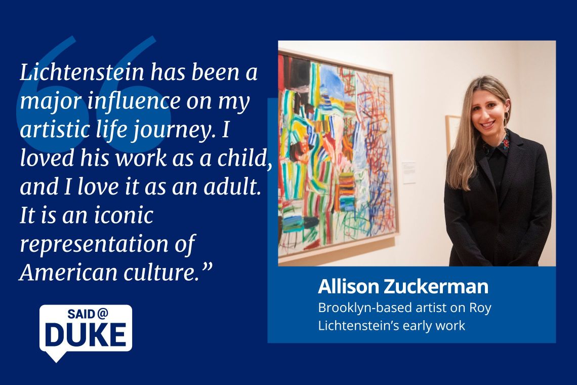 Said@Duke: Allison Zuckerman on Roy Lichtenstein’s work