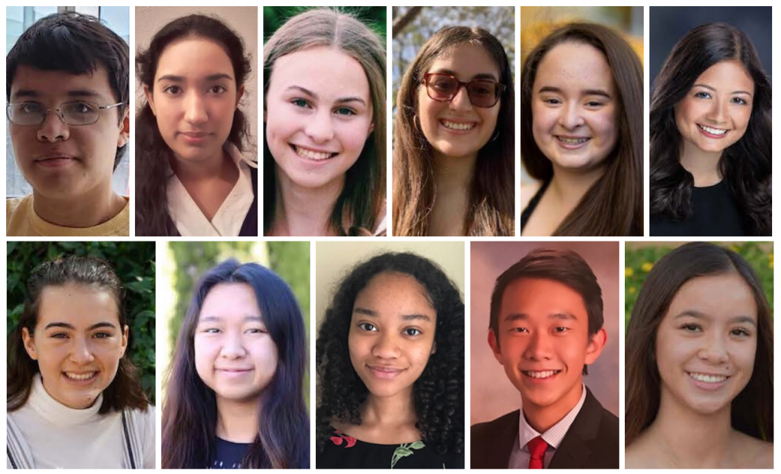 The 11 high school seniors who have been awarded the Angier B. Duke Memorial Scholarship.