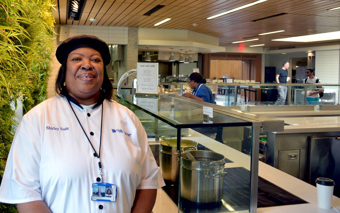 Shirley Suitt has helped keep diners fed on campus for more than three decades.