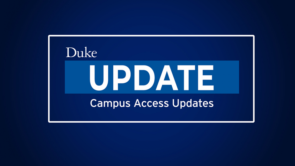 COVID update: campus access limited