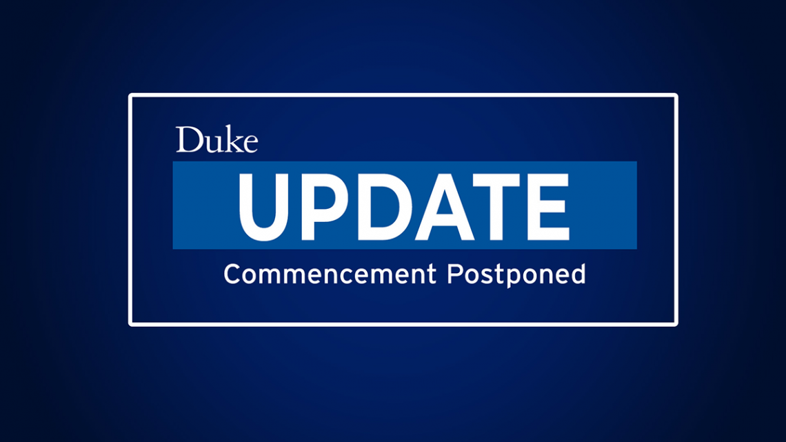 update: commencement postponed