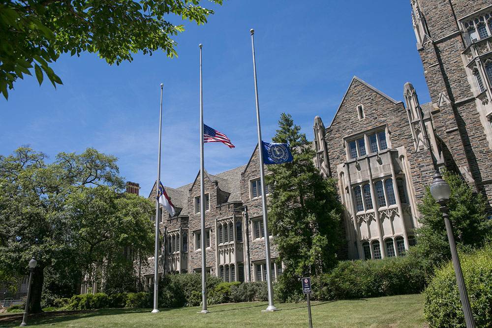 Flags Lowered in Tribute to Two NC-Based Soldiers. File photo