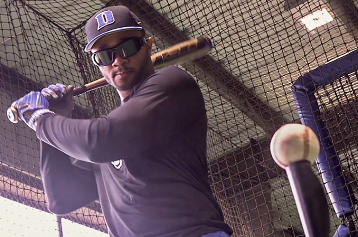 Duke baseball players participated in the study of the effectiveness of the vision training.