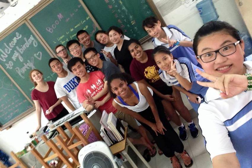 Tale Dudley, seen here in a DukeEngage experience in China, will do a Fulbright in Senegal. Photo courtesy Taela Dudley