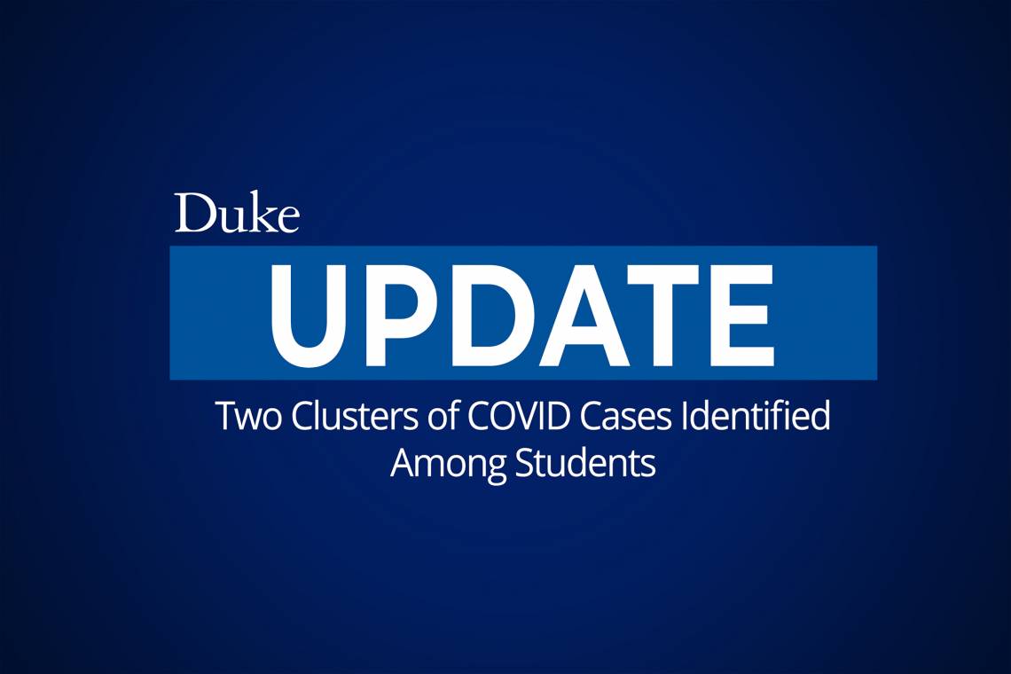 Two Clusters of COVID Cases Identified Among Students