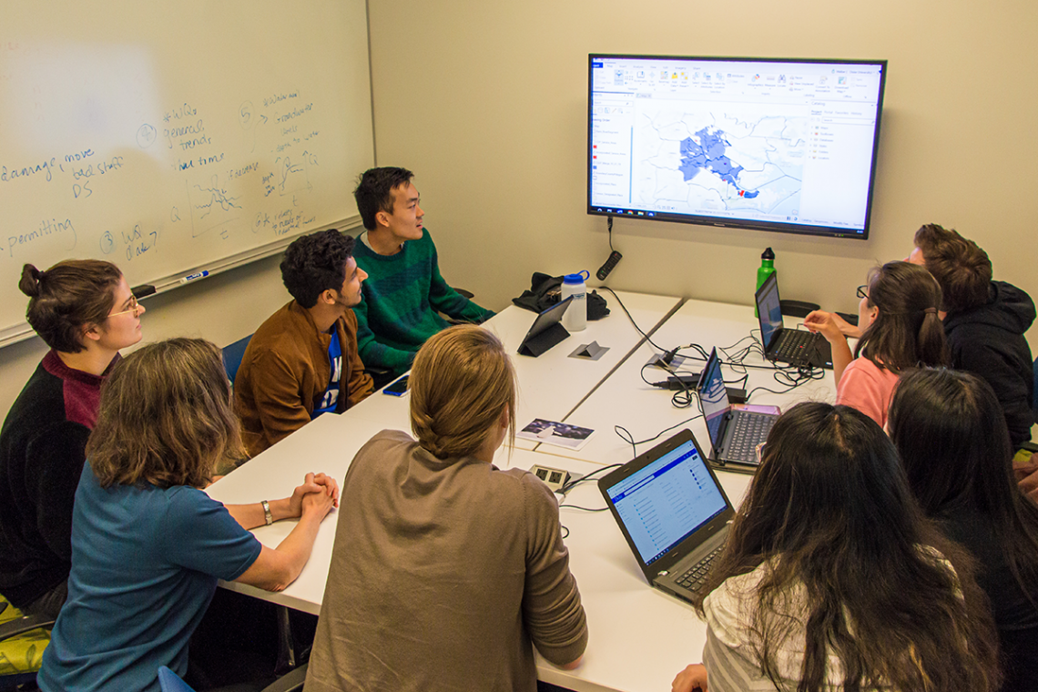 A team of students from the Nicholas School of the Environment and Pratt School of Engineering has been working for more than a year to create a single digital map of the service boundaries of North Carolina’s drinking water systems
