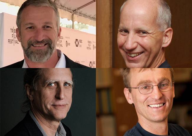 A team led by Duke associate professor of biology Steven Haase (upper left) is developing computational tools to study the cell division clock. Collaborators (clockwise from top) include Björn Sandstede, Tomas Gedeon and Konstantin Mischaikow.