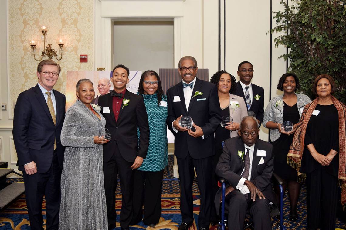 Cook Society Award winners with President Vincent Price