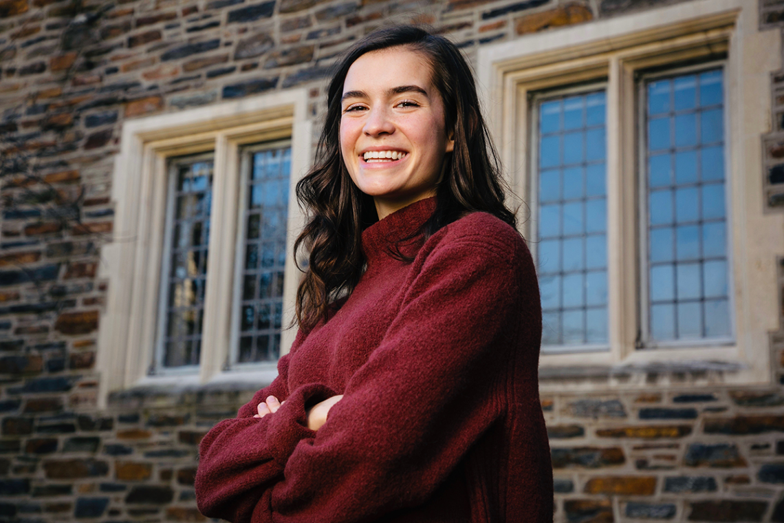 Rhodes Scholar Gabriella “Elle” Deich is a Program II major who participated in three Bass Connections project teams that developed open source computer science curricula for secondary schools and explored genetic engineering.