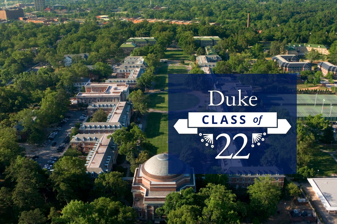 Class of 2022 welcome graphic with aerial photo