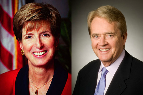 Christine Whitman and William Reilly