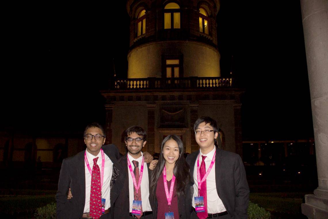 The mPower team celebrates following the Hult regional competition in Mexico.