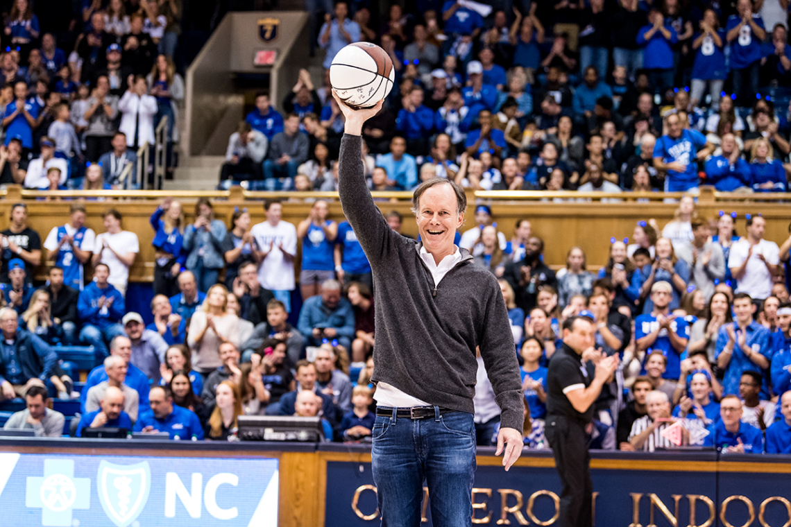 Dr. William Kaelin is honored at Countdown to Craziness Friday. Photo by Reagan Lunn