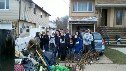 A group of Duke alumni spent a recent day helping Staten Island residents recover from Hurricane Sandy.