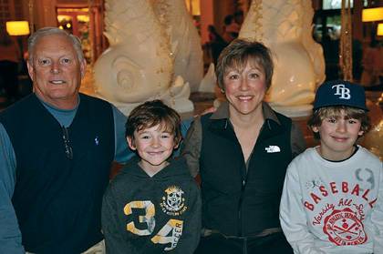Ginny Cake with her husband and grandchildren