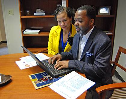 Pamela Sutton-Wallace and her husband, Maurice Wallace, create