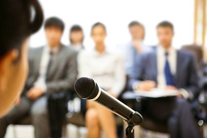 A few simple techniques such as controlling the breath and using vocal variety can help you sound more professional. Photo from BigStock Photo.