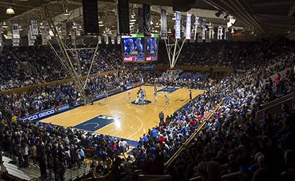 Faculty and staff can get into Cameron Indoor Stadium to see the Duke women's basketball team play with ticket deals this season. An Employee Athletic Pass, which includes four general admission tickets to all 16 homes games, costs $90. Photo courtesy of
