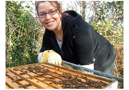 Outside of work, Barbara Puccio enjoys beekeeping. 