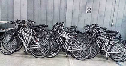 About 65 bikes will be for sale Aug. 30, when Duke community members can purchase steeply discounted bikes at the Arts Annex. Photo courtesy of Watts Mangum.