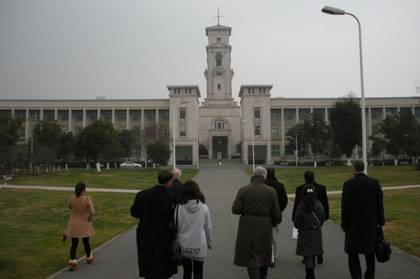 Members of the Duke team visited University of Nottingham Ningbo China this month to learn more about Sino-foreign educational institutions in China. Photo by Laura Brinn
