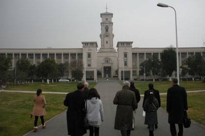 Members of the Duke team visited University of Nottingham Ningbo China this month to learn more about Sino-foreign educational institutions in China.  Photo by Laura Brinn