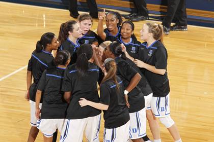 Duke employees can cheer on the women's basketball team this Friday for $5 per reserved seating ticket. Photo courtesy of Duke Athletics.