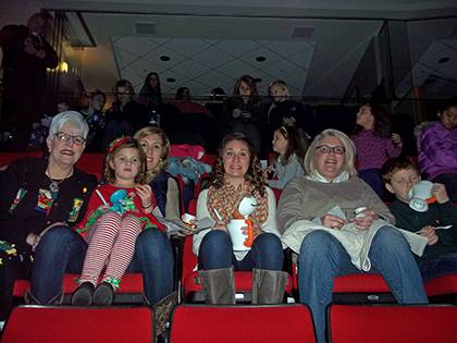 Faye Murrell, far left, has attended Disney on Ice shows for 15 years with her family. Seen here during 2014’s show, Murrell is joined by grandchildren Sydney Dugdale, Murray Jo Buddin, Colby Dugdale, daughter Amy Dugdale and grandson Tripp Buddin. Her