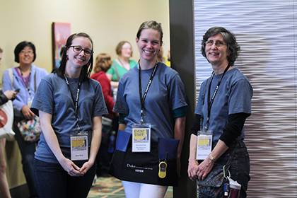 Lani Simeona, production co-director for the Full Frame Documentary Film Festival, said the event wouldn't be possible without the help of volunteers, many of which are Duke employees. Photo by Charlotte Claypoole.