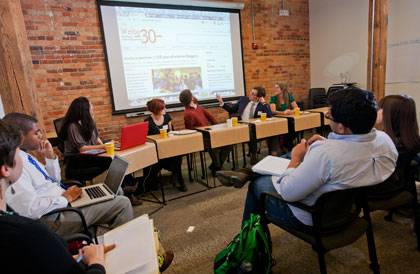 Participants left with the tools they need to make progress on building their own public presence online. Photo by Megan Morr/Duke University Photography