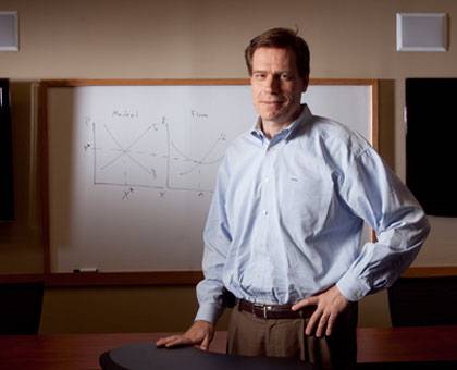 Thomas Nechyba says what often passes for assessment falls short of Duke's usual research standards. Photo by Megan Morr.