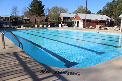 Central Campus Pool is located at 1917 Yearby Avenue in Durham. Photo courtesy of Duke Recreation and Physical Education