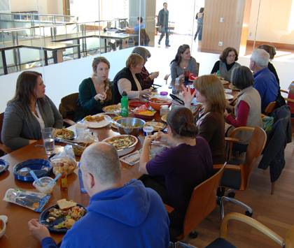 Students and staff from the Pratt School of Engineering recently gathered for a first Pratt-wide