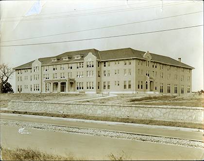 Upon its completion circa 1920, Southgate Residence Hall was named after James Haywood Southgate. The construction and naming of the building received heavy support from Durham's black leadership. Scroll down to see this image of Southgate today. Photo c