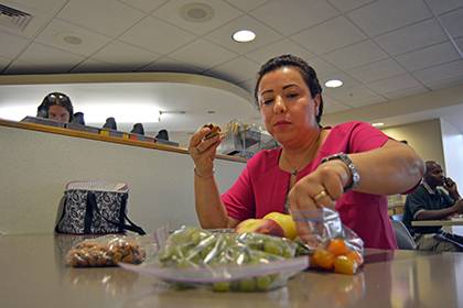 On her journey to gain better control of her health and wellness, Toki Alizadeh began bringing her lunch to work every day. Photo by Bryan Roth.