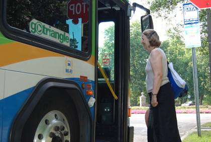 Duke employees who use alternative transportation options are eligible to sign up for Triangle Transit's Emergency Ride Home program.