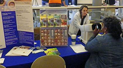 Free vision screenings are one of the many resources available at the annual Wellness Expo. Photo courtesy of LIVE FOR LIFE.