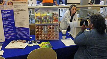  Free vision screenings are one of the many resources available at the annual Wellness Expo. Photo courtesy of LIVE FOR LIFE.