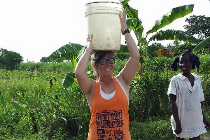 Lydia Bradford in Haiti