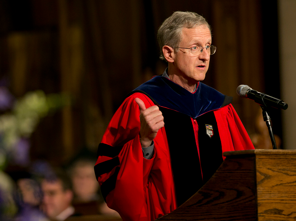 Steve Nowicki at convocation