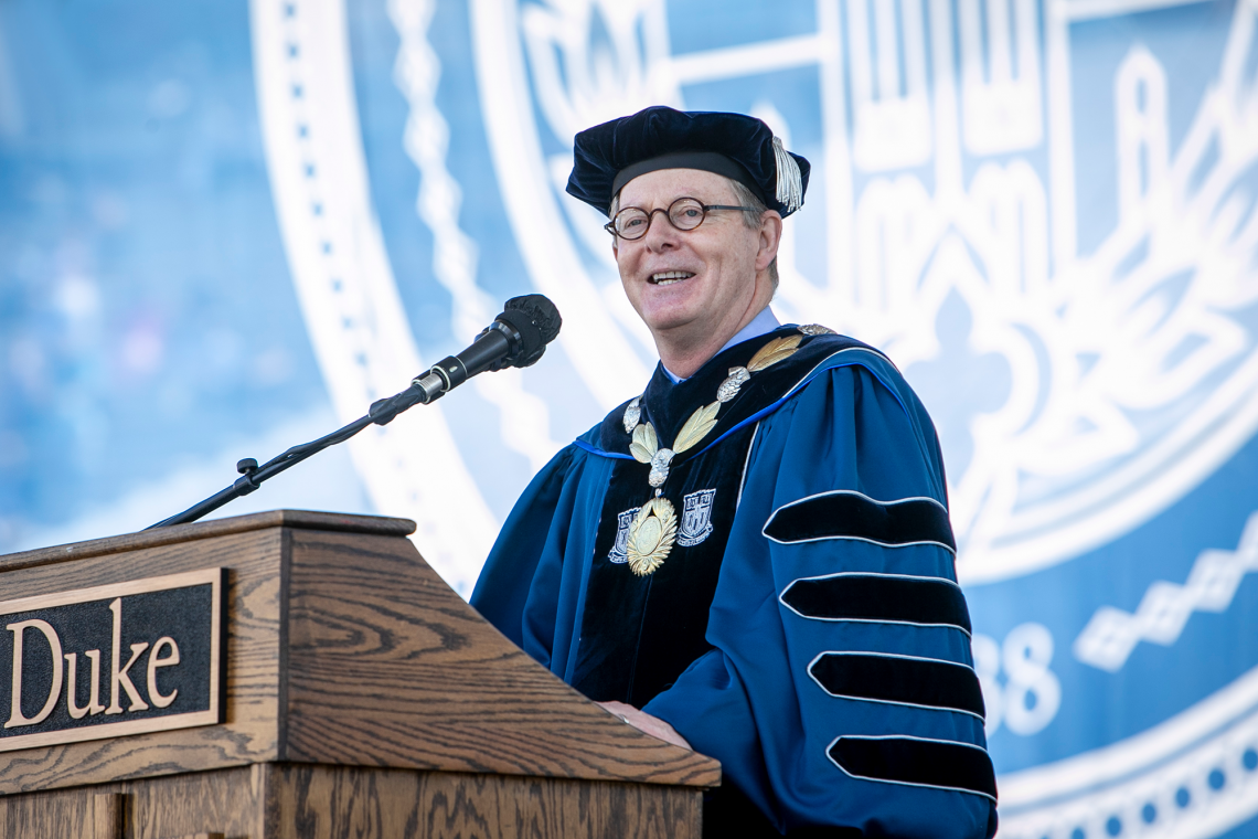 Vince Price at the 2021 commencement