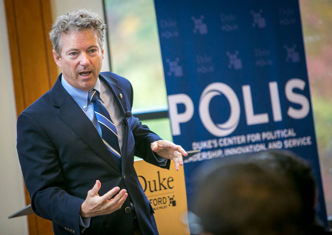 U.S. Senator Rand Paul (R-KY) says he libertarian ideology allows him to find allies across the political spectrum. Photo by Jared Lazarus