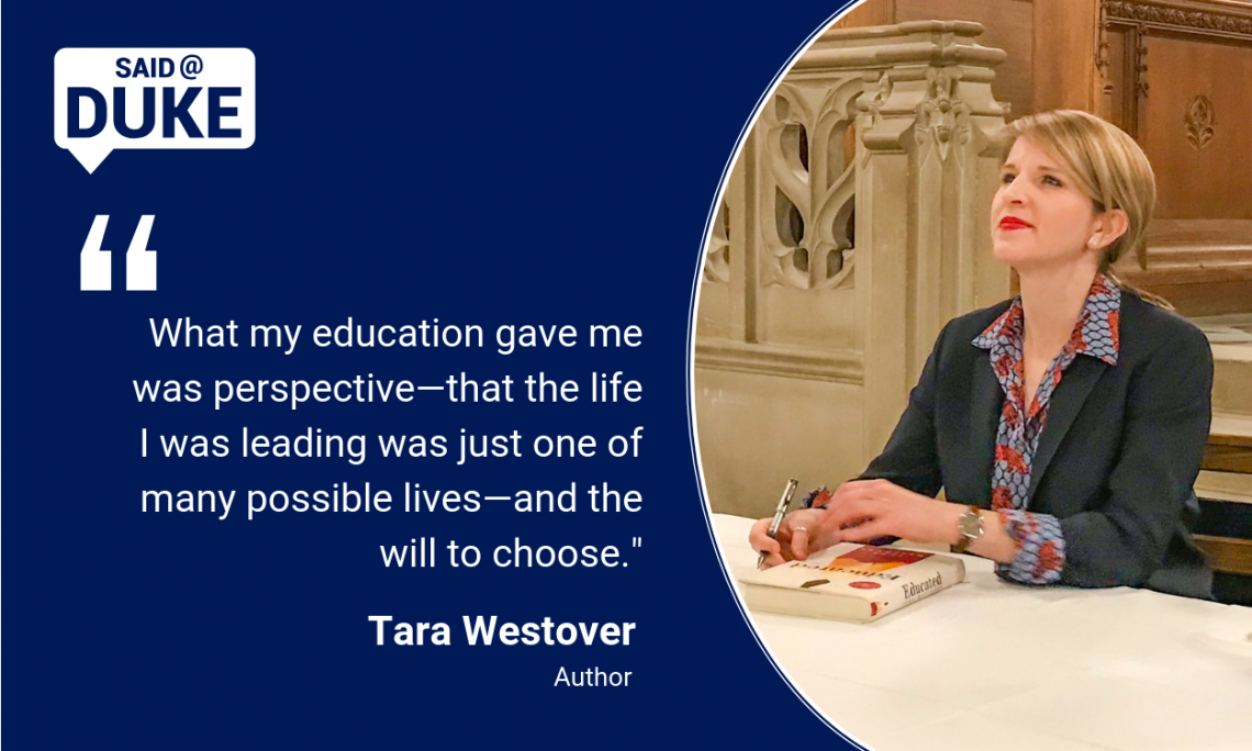 Author Tara Westover on what education gave her