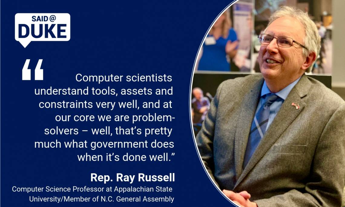 N.C. Rep. Ray Russell on a Scientist in the Legislature