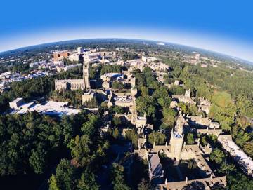 Duke University from above