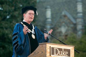 Vince Price speaks at his inaugural ceremony Thursday. Photo by Duke Photography