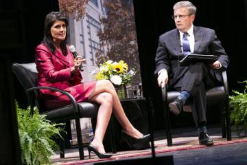 Nikki Haley and Peter Feaver