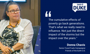 Said@Duke: Donna Chavis on How Major Storms Can Prolong Poverty