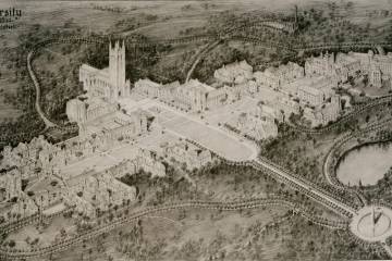 On Thursday, the public will get a rare opportunity to view the original drawings of the Duke campus by Julian Abele and the Trumbauer architects. Image courtesy Duke University Archives