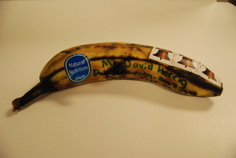 Yes, you can send a banana through the US mail 